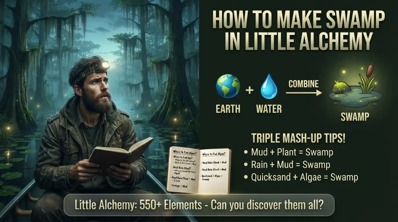 How to Make Swamp in Little Alchemy