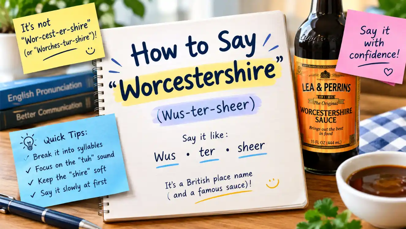 How to Say Worcestershire