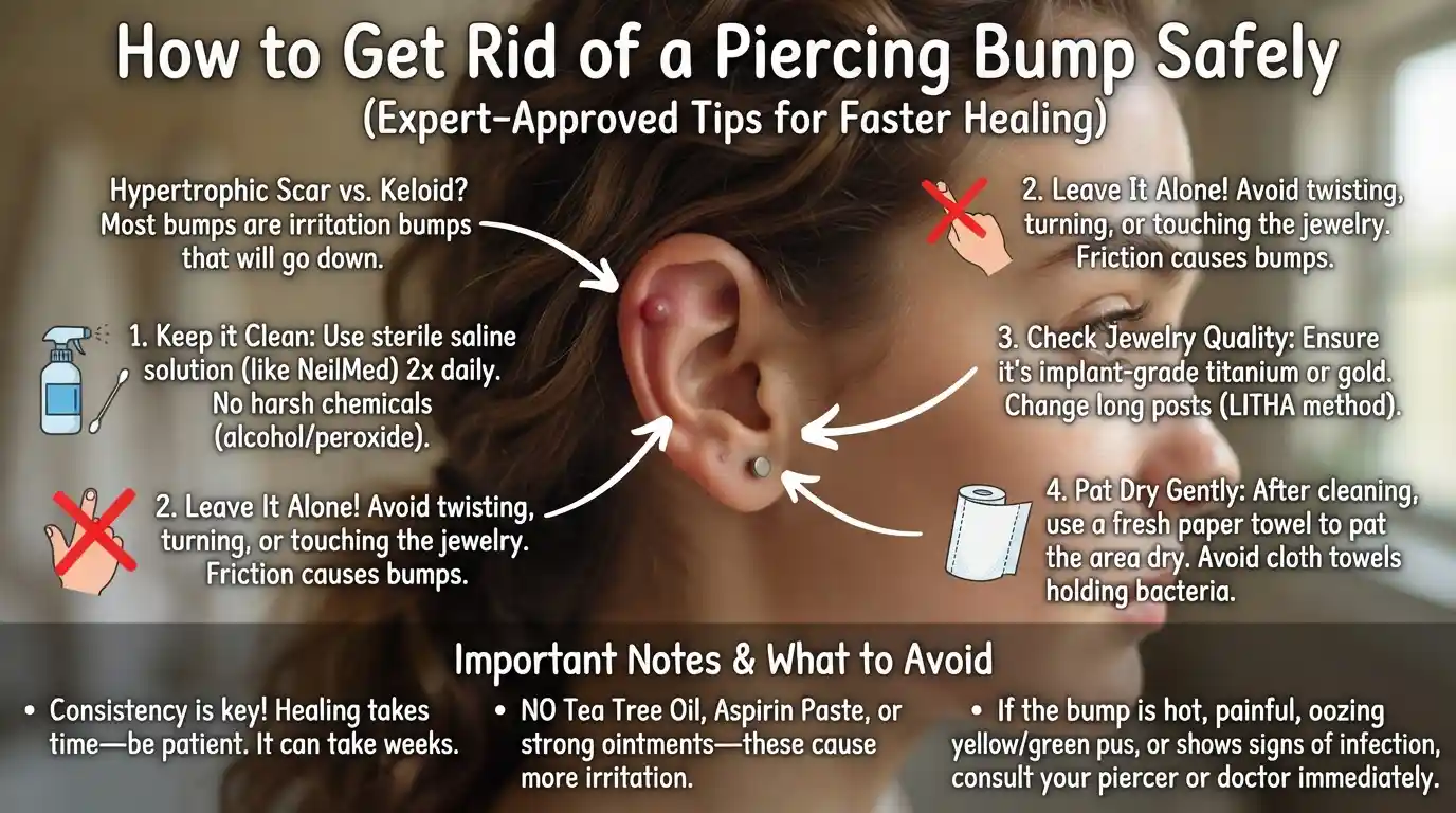 How to Get Rid of a Piercing Bump